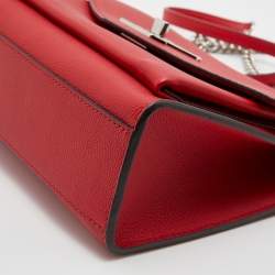 Pre Owned Louis Vuitton Red Leather My Lockme BB Bag