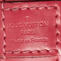 Pre Owned Louis Vuitton Fuchsia Epi Leather Alma BB Bag