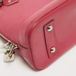 Pre Owned Louis Vuitton Fuchsia Epi Leather Alma BB Bag