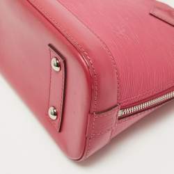 Pre Owned Louis Vuitton Fuchsia Epi Leather Alma BB Bag