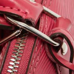 Pre Owned Louis Vuitton Fuchsia Epi Leather Alma BB Bag