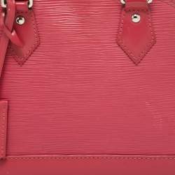 Pre Owned Louis Vuitton Fuchsia Epi Leather Alma BB Bag