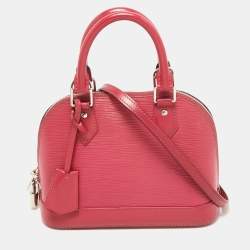LOUIS VUITTON Neverfull MM Epi Leather Fuchsia Pouch Attachable Accessories  Bag