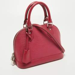 Pre Owned Louis Vuitton Fuchsia Epi Leather Alma BB Bag