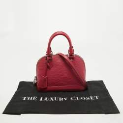 Pre Owned Louis Vuitton Fuchsia Epi Leather Alma BB Bag