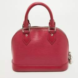 Pre Owned Louis Vuitton Fuchsia Epi Leather Alma BB Bag