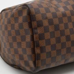 Pre Owned Louis Vuitton Damier Ebene Canvas Speedy 30 Bag