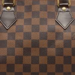 Pre Owned Louis Vuitton Damier Ebene Canvas Speedy 30 Bag