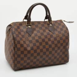 Pre Owned Louis Vuitton Damier Ebene Canvas Speedy 30 Bag