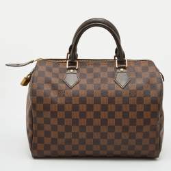 Pre Owned Louis Vuitton Damier Ebene Canvas Speedy 30 Bag