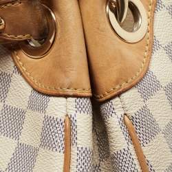 Pre Owned Louis Vuitton Damier Azur Canvas Galliera PM Bag