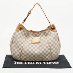 Pre Owned Louis Vuitton Damier Azur Canvas Galliera PM Bag