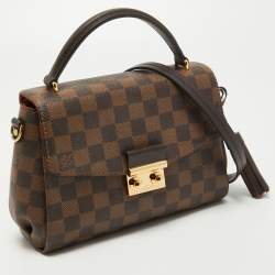 Pre Owned Louis Vuitton Damier Ebene Canvas Croisette Bag