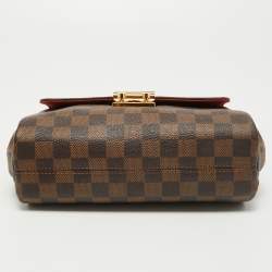 Pre Owned Louis Vuitton Damier Ebene Canvas Croisette Bag