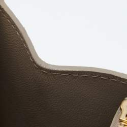 Pre Owned Louis Vuitton Taupe Ostrich Deesse PM Bag