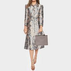 Pre Owned Louis Vuitton Taupe Ostrich Deesse PM Bag