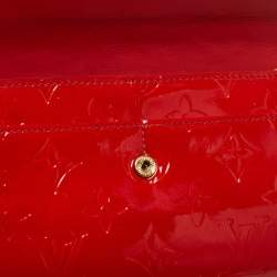 Louis Vuitton Red Monogram Vernis Sarah Wallet