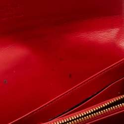Louis Vuitton Red Monogram Vernis Sarah Wallet