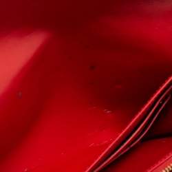 Louis Vuitton Red Monogram Vernis Sarah Wallet