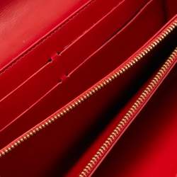 Louis Vuitton Red Monogram Vernis Sarah Wallet
