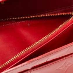 Louis Vuitton Red Monogram Vernis Sarah Wallet