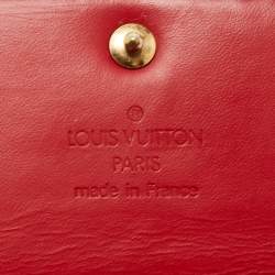 Louis Vuitton Red Monogram Vernis Sarah Wallet