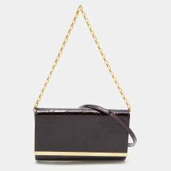 Louis Vuitton Amarante Monogram Vernis Vermont Avenue Clutch Bag. Black  Leather ref.406256 - Joli Closet