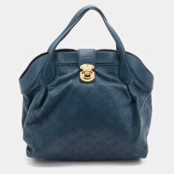 LOUIS VUITTON MONOGRAM MAHINA L Bronze Leather Shoulder Bag Tote Bag #5  Rise-on