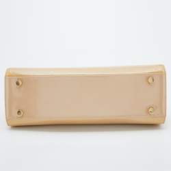 Pre Owned Louis Vuitton Rose Florentine Monogram Vernis Brea GM Bag