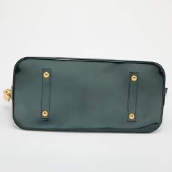 Pre Owned Louis Vuitton Vert Bronze Monogram Vernis Alma GM Bag