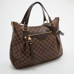 Pre Owned Louis Vuitton Damier Ebene Canvas Evora MM Bag