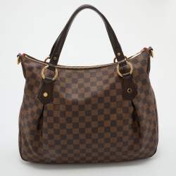 Pre Owned Louis Vuitton Damier Ebene Canvas Evora MM Bag