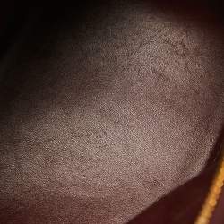 Pre Owned Louis Vuitton Burgundy Ostrich Alma BB Bag