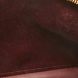 Pre Owned Louis Vuitton Burgundy Ostrich Alma BB Bag