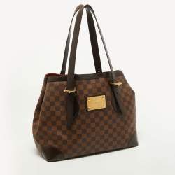 Pre Owned Louis Vuitton Damier Ebene Canvas Hampstead GM Bag