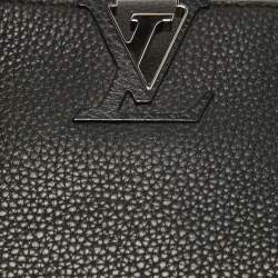Pre Owned Louis Vuitton Black Taurillon Leather Capucines MM Bag