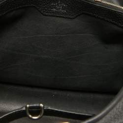 Pre Owned Louis Vuitton Black Taurillon Leather Capucines MM Bag