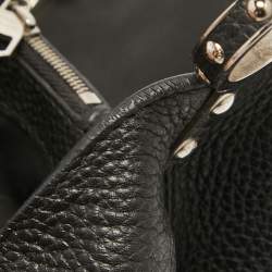 Pre Owned Louis Vuitton Black Taurillon Leather Capucines MM Bag