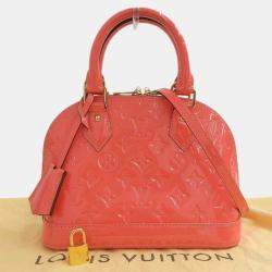 Louis Vuitton Orange Monogram Vernis Alma BB Bag