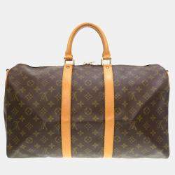 Louis Vuitton Keepall 50B Damier Stripes Gradient Green in Coated