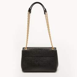Pre Owned Louis Vuitton Noir Monogram Empreinte Leather Vavin PM Bag