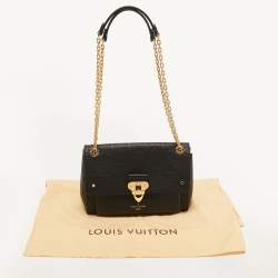 Pre Owned Louis Vuitton Noir Monogram Empreinte Leather Vavin PM Bag