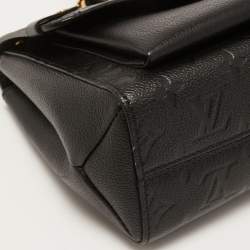 Pre Owned Louis Vuitton Noir Monogram Empreinte Leather Vavin PM Bag