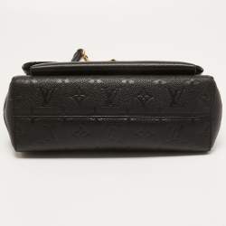 Pre Owned Louis Vuitton Noir Monogram Empreinte Leather Vavin PM Bag