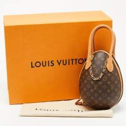 Pre Owned Louis Vuitton Black Monogram Canvas and Leather LV Egg Bag