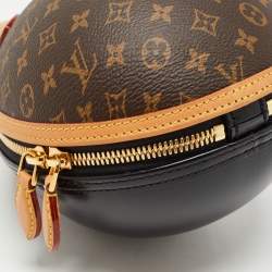 Pre Owned Louis Vuitton Black Monogram Canvas and Leather LV Egg Bag