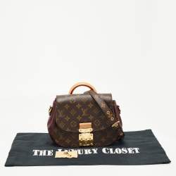 Pre Owned Louis Vuitton Aurore Monogram Canvas and Leather Eden PM Bag