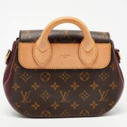 Pre Owned Louis Vuitton Aurore Monogram Canvas and Leather Eden PM Bag