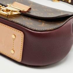 Pre Owned Louis Vuitton Aurore Monogram Canvas and Leather Eden PM Bag