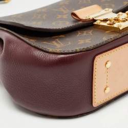 Pre Owned Louis Vuitton Aurore Monogram Canvas and Leather Eden PM Bag